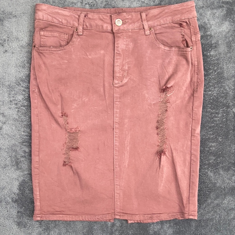 Dusty Pink Pencil Skirt